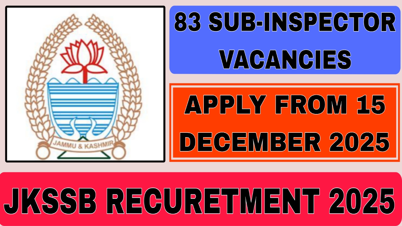 JKSSB Recuretment 2025